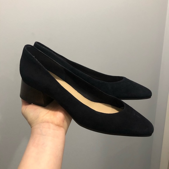 Navy blue massimo Dutti shoes - Picture 1 of 8